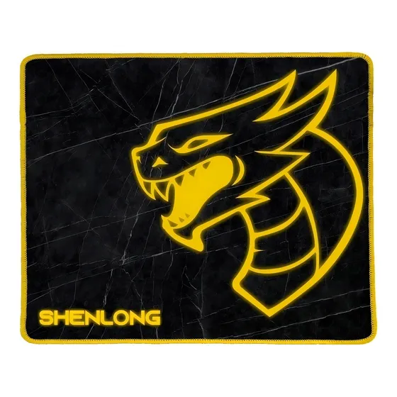 Mouse Pad Gamer Shenlong P1000m 350x250x4mm Microfibra Negro