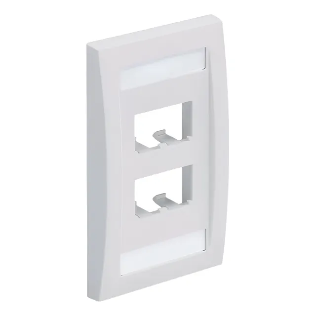 Placa 4 Puertos Blanca Panduit Cfpe4why