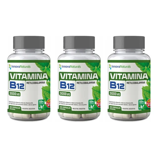 Vitamina B12 X 30 Capsulas Innovanaturals X3unidades