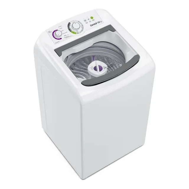 Máquina De Lavar Consul Cwh12bb Branca 12kg Com Dosagem Econômica E Ciclo...