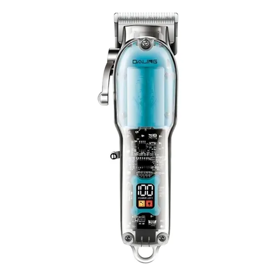 Máquina De Cortar Cabelo Sem Fio Profissional Daling Dl-1539 Cor Cinza-escuro 110V/220V