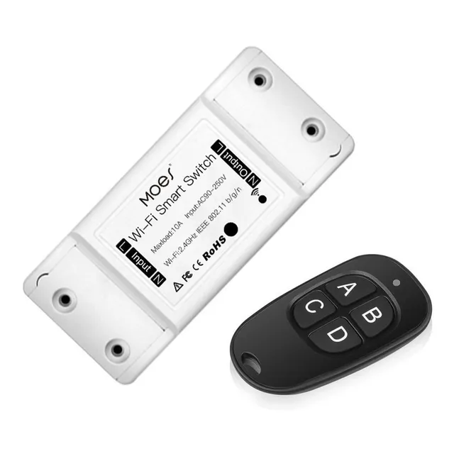Interruptor Inteligente Wifi Con Control Remoto 433 Mhz
