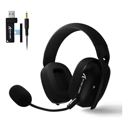 Audífonos Gamer Attack Shark L80 Pro Inalámbrico Negro