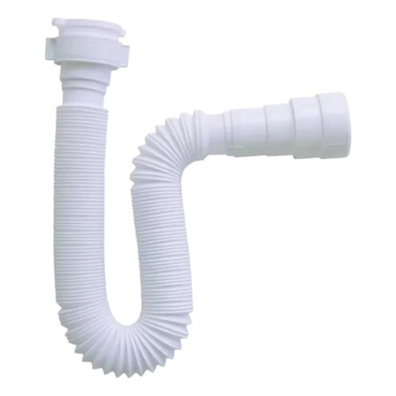 Sifão Sanfonado Longo 1,5m Astra Grande Flexível Universal Cor Branco Sifão Sanfonado Longo 1,5m Astra Grande Flexível Universal Cor Branco