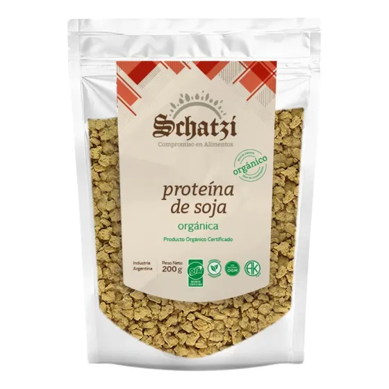 Schatzi Proteina De Soja Texturizada Orgánica 200 Grs Mangia