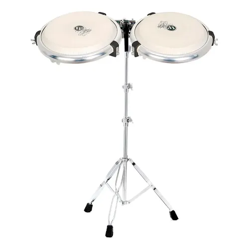 Conga Compacta Latin Percussion LP825 11 Pol Couro Prateado
