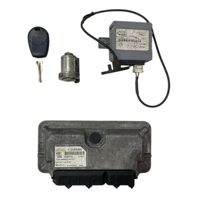 Kit Code Modulo Injecao Uno 2009 2010 1.0 8v Fire Flex Usado