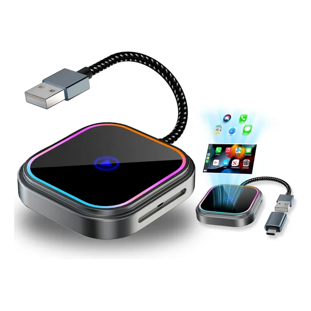Adaptador Para Apple Car Play Android Auto Sem Fio Wireless