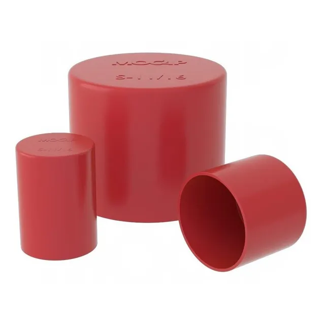 Ldpe In Tapa Recta Metrica Largo Rojo Mocap