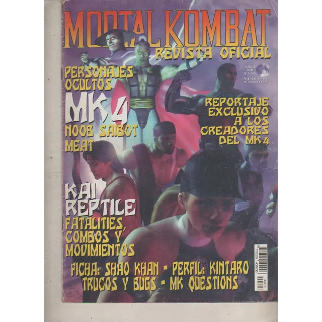 Revista Oficial * Mortal Kombat *  No 18 - Año 1998