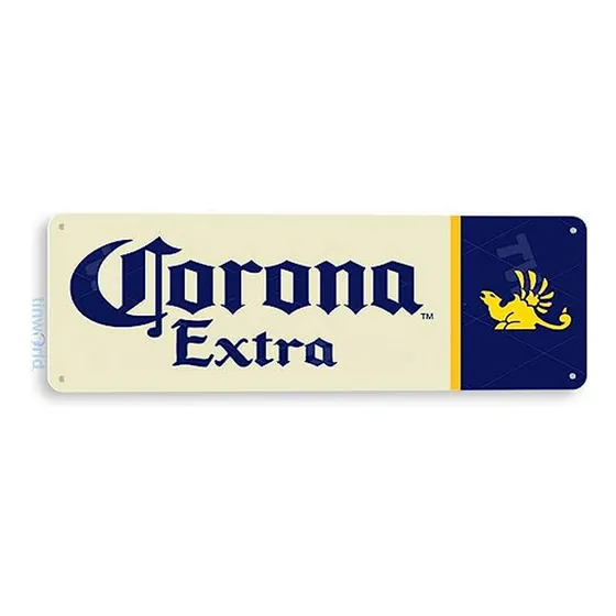 Letrero De Metal Corona Extra Cerveza Mexicana Para Bar O Pu