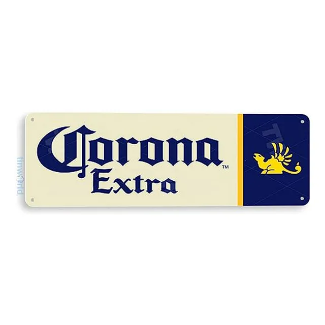 Letrero De Metal Corona Extra Cerveza Mexicana Para Bar O Pu