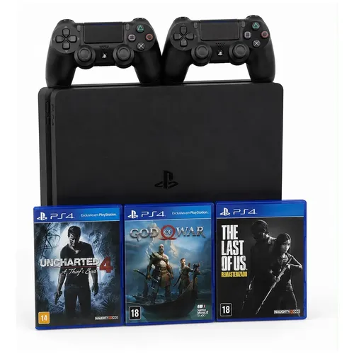 Sony PlayStation 4 Slim CUH-20 1TB Standard cor preto onyx 2020