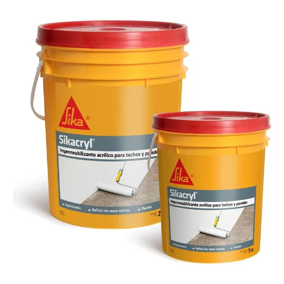 Sikacryl Membrana Liquida Sika 20+5 Kilos Colores.