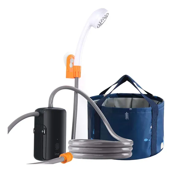 Juego De Ducha Portátil Para Campamento Con Batería Recargab