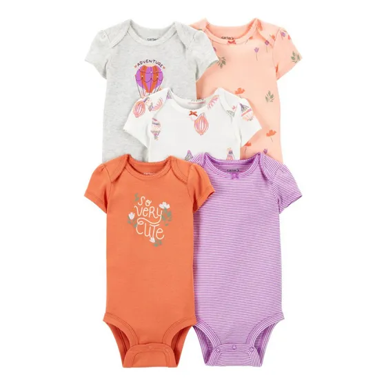 Bodies Manga Corta - Pink Purple 5 Uni 7010 Carter's