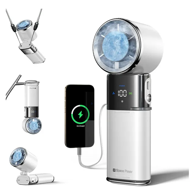 Turboventilador Portátil Space Player Con Refrigeración Por 