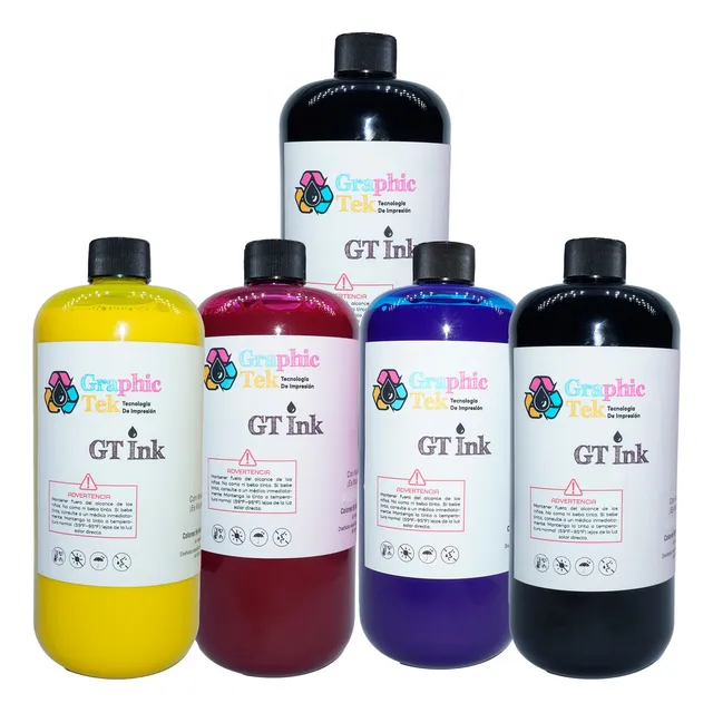 Tinta Graphic Tek Pigmentada Para Plotter Canon Kit 5x500ml