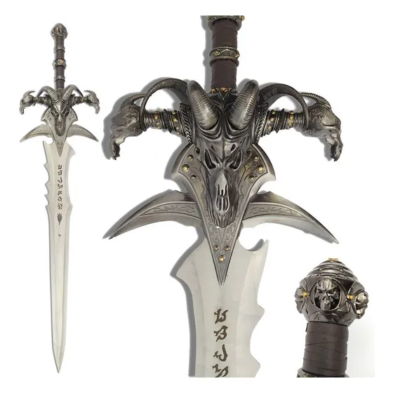 Espada World Of War Craft Frostmourne Inox Tamanho Real 3