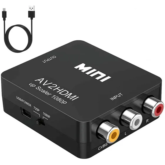  Convertidor Rca Hdmi A Av Video 1080p