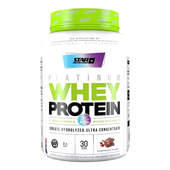Platinum Whey Protein 2 Lb Star Nutrition Isolate Hydrolyed