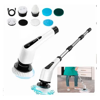Esfregão Elétrico Recarregåvel 360 Perfeito Limpeza Banheiro Esfregão Elétrico Recarregåvel 360 Perfeito Limpeza Banheiro