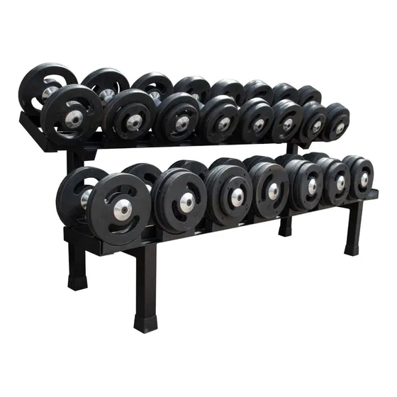 Dumbells Injetados 12 Kg A 24 Kg Com Suporte +kit De Barra 