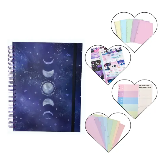 Cuaderno Inteligente A4 Hojas Removibles + Extras Punto Cero