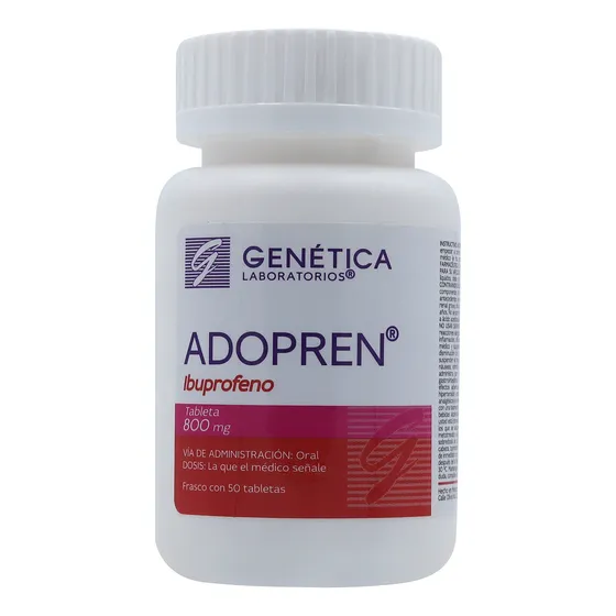 Adopren Ibuprofeno 50 Tabletas 800 Mg