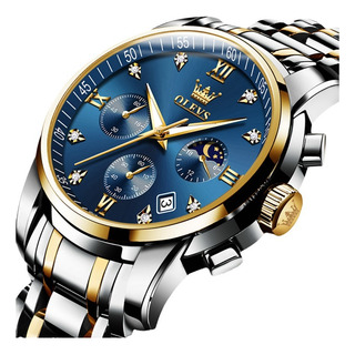 Olevs Relojes De Cuarzo Luminosos Inoxidables Para Hombre Olevs Relojes De Cuarzo Luminosos Inoxidables Para Hombre