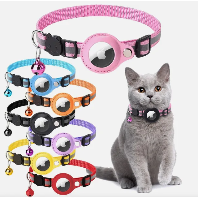 Forro Funda Collar P/ Airtag Gps Mascota Perro Gato Silicone