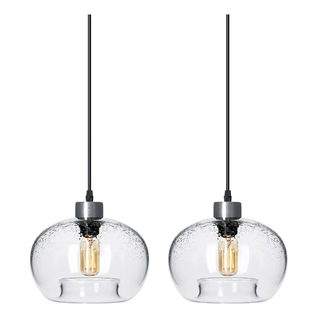 Casamotion Iluminacion Colgante Cristal Soplado Para Isla 9 