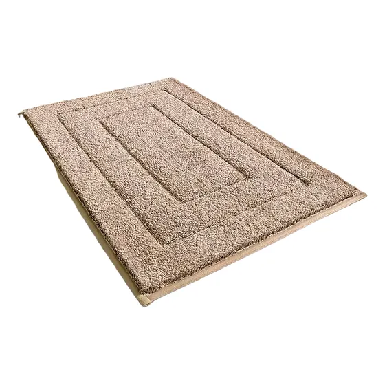 Alfombra Baño Microfibra Bajada Ducha Absorbente Beige