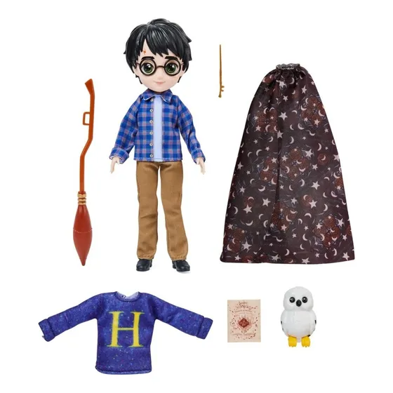Muñeco Harry Potter Wizarding World 5 Accesorios 20.32 Cm