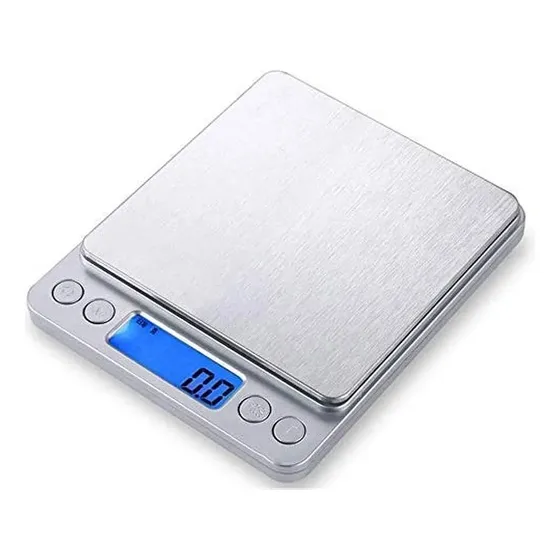 Balanza Gramera Peso Bascula Digital Led 0.1-3000gr Cromada