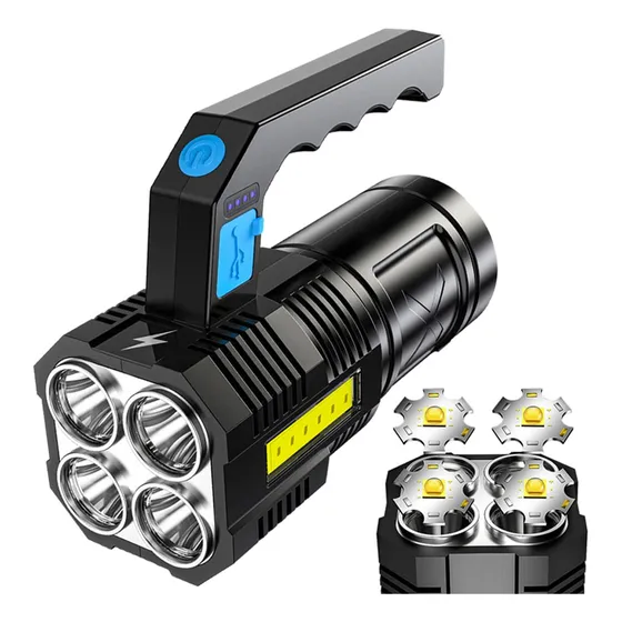 Linterna Led Wrrozz Recargable Por Usb De 10000 Lúmenes Wate