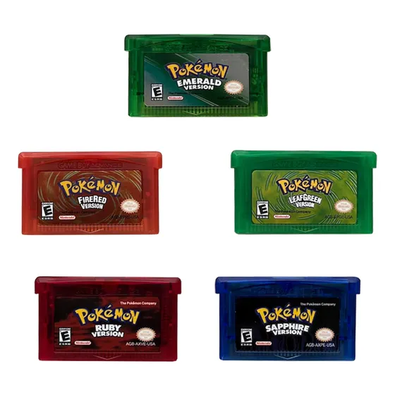 Kit 5 Jogos Pokemon Game Boy Advance