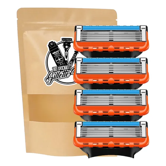 Cartuchos Repuesto Gillette Fusion5 Blister 4 Unid. Original