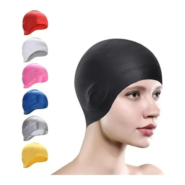 Gorra 100% Silicona Natación Piscina Niños Y Adultos 
