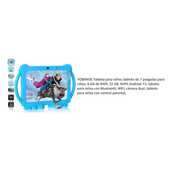 Tablet Kid Yobanse Android 13 Tableta Para Niños