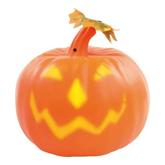 Brinquedo Halloween Abóbora Falante Com Movimento Led Sensor