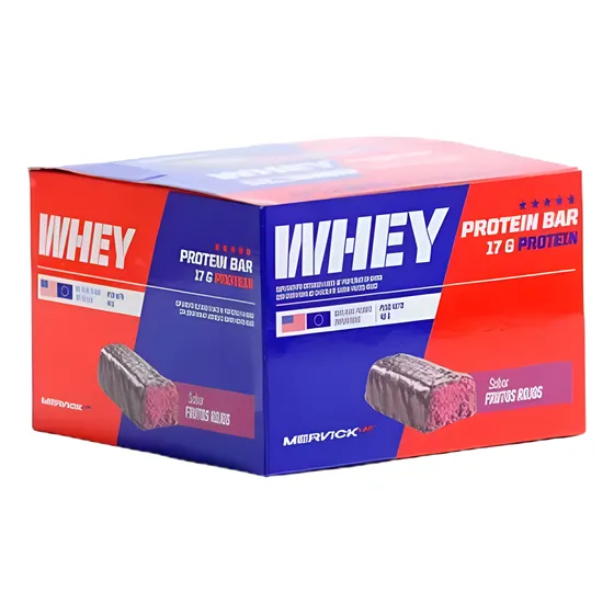 Barra De Proteina 15g Whey Protein 46g Caja X12u Mervick Lab