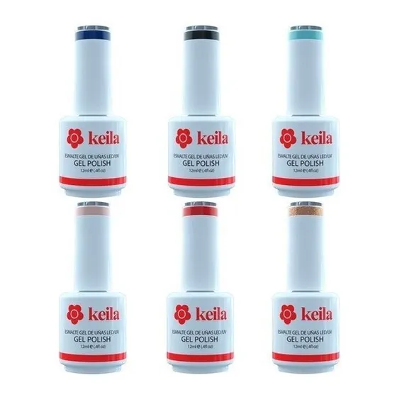 Esmaltes De Uñas Pinturas Gel Semipermanentes Keila Pack X6