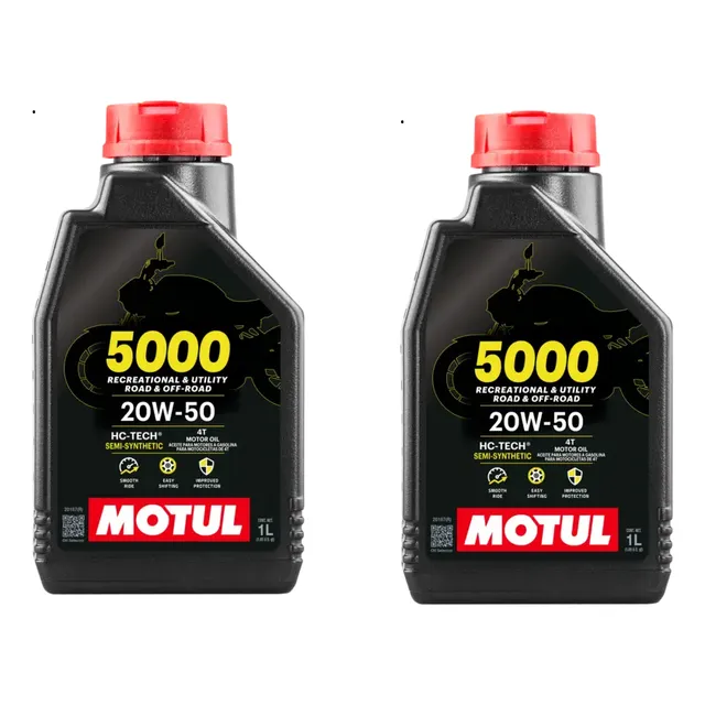 Par Aceites Lubricant Moto Motul 5000 Sintetic 20w-50 2l