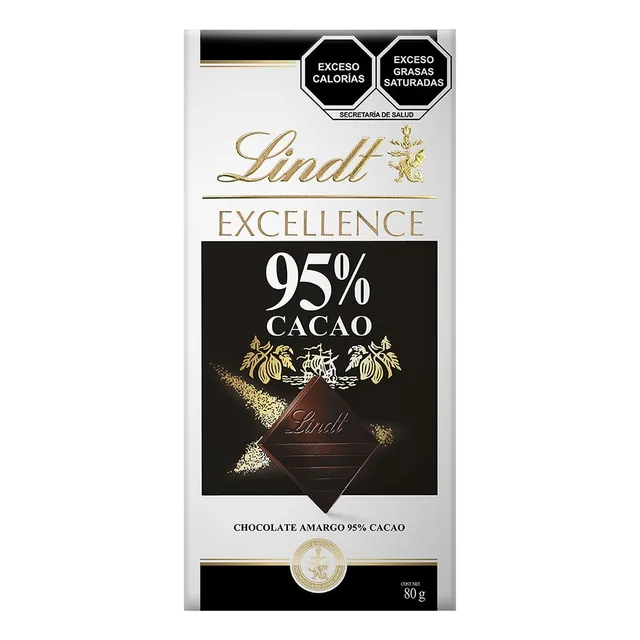 Barra De Chocolate Amargo 95%cacao Excellence Lindt 80gr