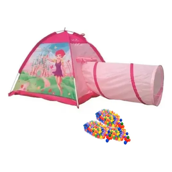 Casita Carpa Infantil Niñas Princesa Pelotero + 50 Pelotas