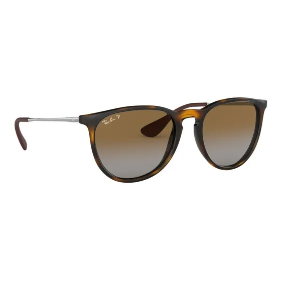 Anteojos de sol polarizados Ray-Ban Erika Classic talle Standard armazón polished tortoise y lente brown