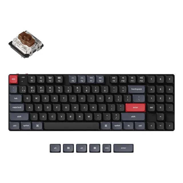 Diseño Tkl De Teclado Mecánico Inalámbrico De Teclado K13 Pr