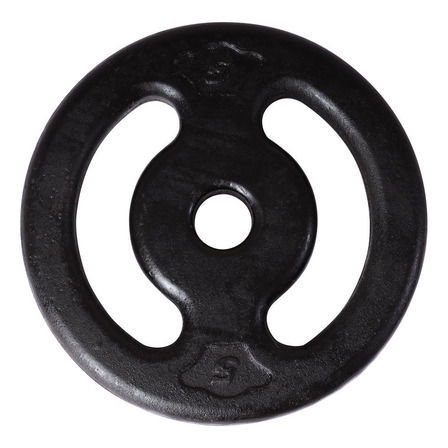 Anilha 5kg Ferro Fundido Com Furo De Ø28mm Cor Preto Anilha 5kg Ferro Fundido Com Furo De Ø28mm Cor Preto