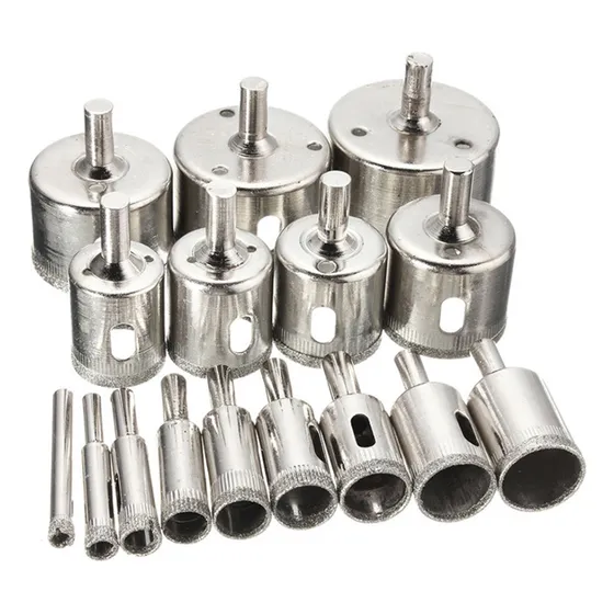 Serras BX Copo Diamantadas Vidro Ceramica Etc 6-50mm 15 Peças